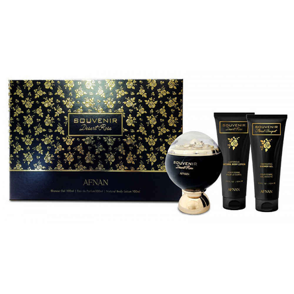 Afnan Souvenir Desert Rose  EDP 100 ml + BL 100 ml + SG 100 ml U (+)
