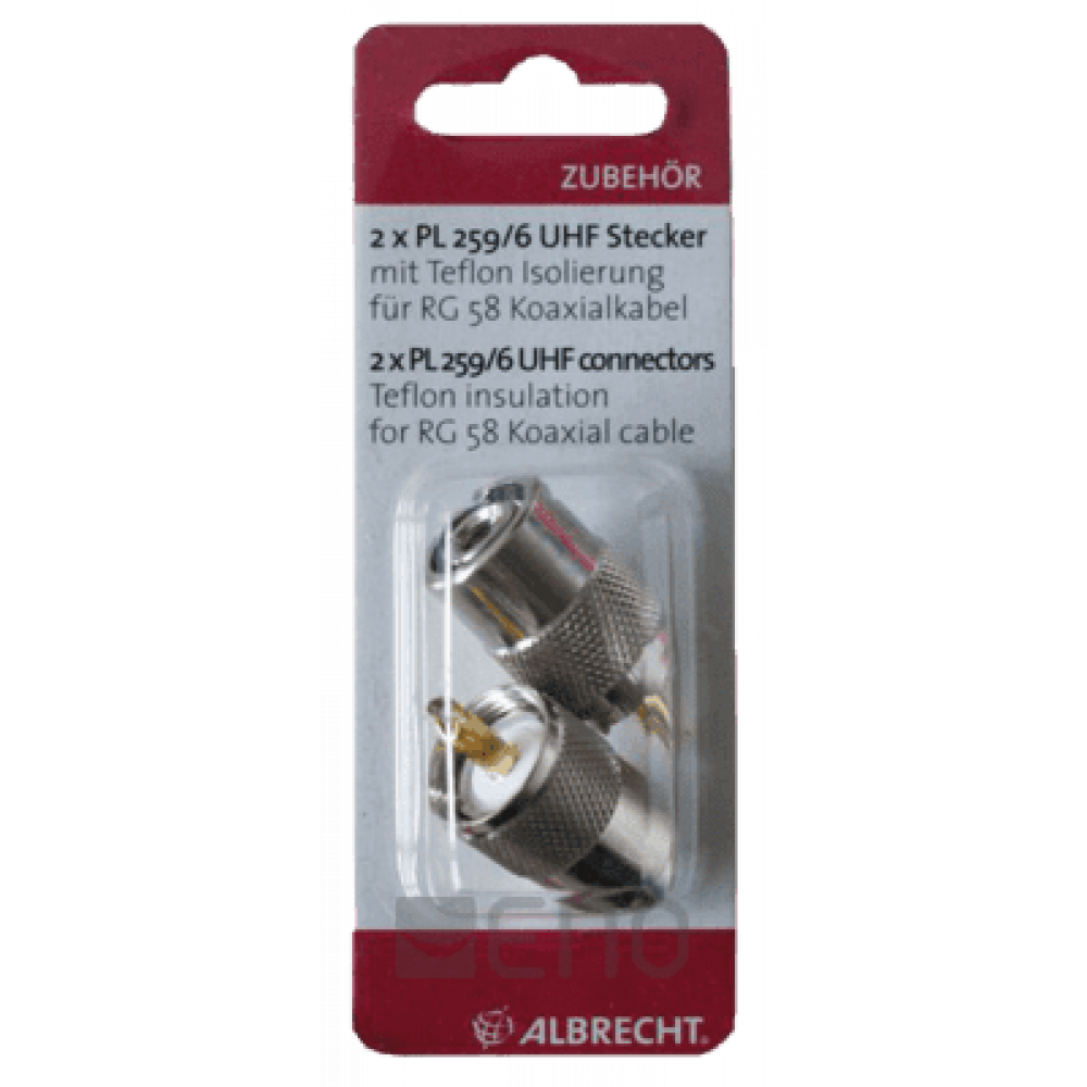 Albrecht PL259/6 male 2er Blister