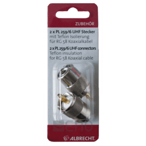Albrecht PL259/6 male 2er Blister
