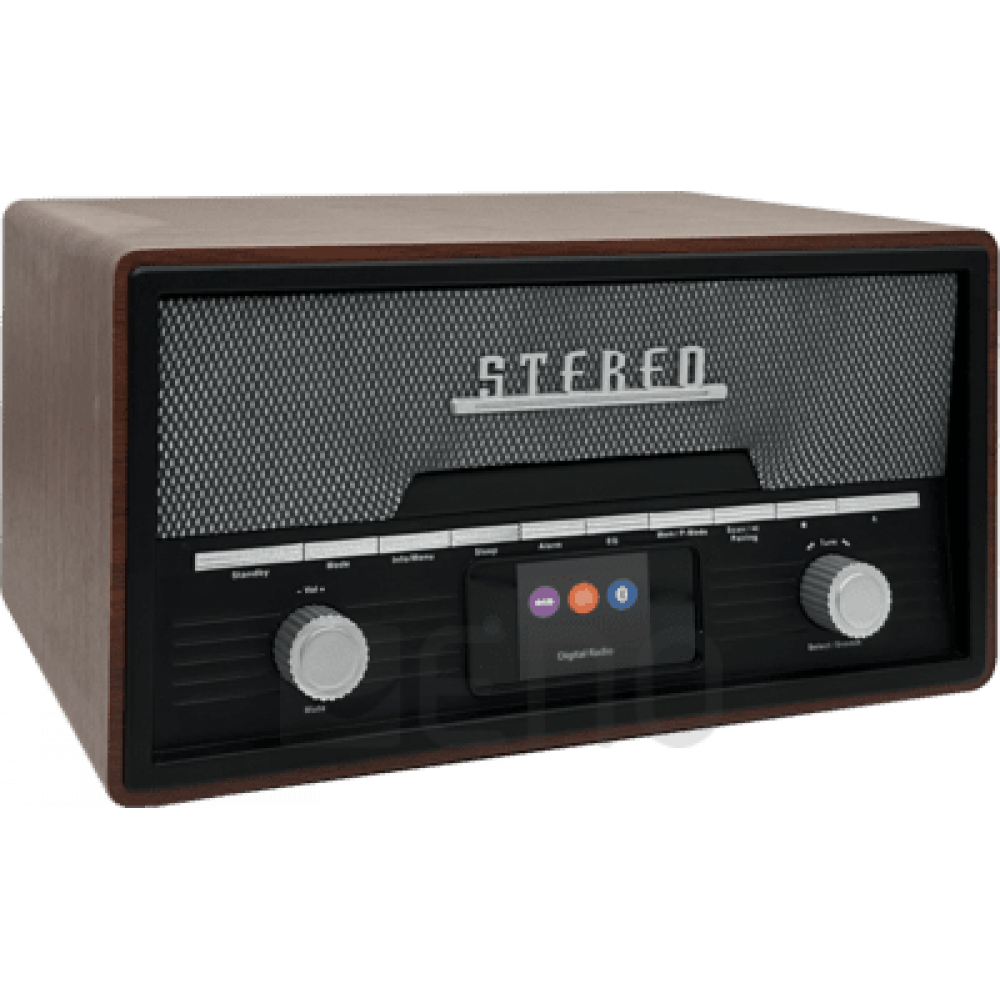 Denver MDA-525DW Retro-Anlage DAB+/FM/BT/CD Holz dark