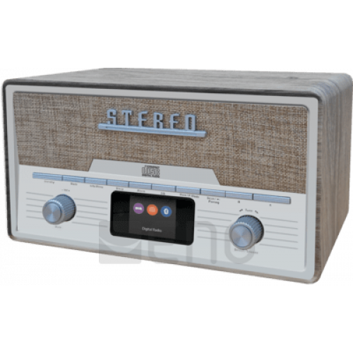 Denver MDA-525LW Retro-Anlage DAB+/FM/BT/CD Holz hell