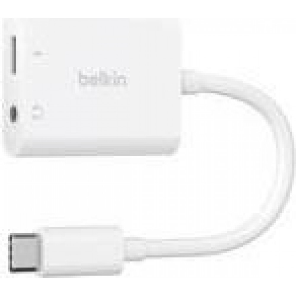 Belkin RockStar - USB-C zu anschluss / Ladeadapter - 24 pin USB-C männlich zu Mini-male, 24 pin USB-C weiblich - USB Power Delivery (60W) (NPA004BTWH)