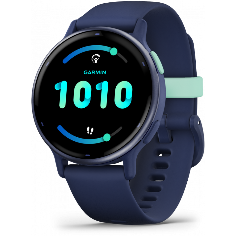 Garmin Vivoactive 5 Aluminium 42mm Αδιάβροχο Smartwatch με Παλμογράφο (Royal Blue)