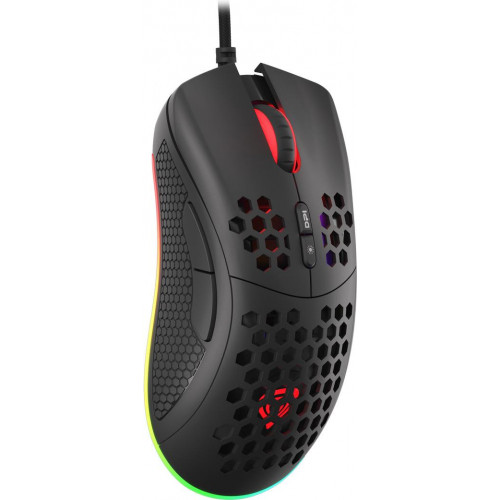 NATEC Krypton 555. Formfaktor: Beidhändig. Bewegungerfassungs Technologie: Optisch, Geräteschnittstelle: USB Typ-A, Bewegung Auflösung: 8000 DPI, Tastentyp: Gedrückte Tasten, Knopfanzahl: 7, Scroll Typ: Rad, Beschleunigung (Max.): 35 G. Energiequelle: Kab