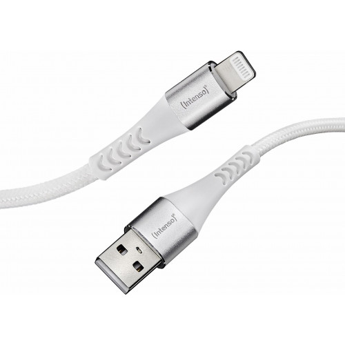 Intenso A315L Braided USB-A to Lightning Cable 12W Λευκό 1.5m (7902102)