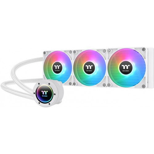 Thermaltake TH360 V2 ARGB. Typ: Flüssigkeitskühlung, durchmesser: 36 cm, Maximaler Luftstrom: 57,05 cfm, Minimum Luftdruck: 2,23 mmH2O, Lagertyp: Hydraulisch. Produktfarbe: Weiß (CL-W365-PL12SW-A)