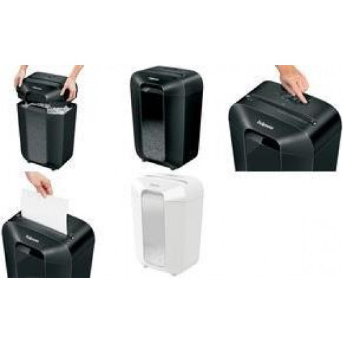 Fellowes Powershred LX70 Aktenvernichter mit Partikelschnitt P-4, 4 x 40 mm, bis 11 Blatt, white (100017468)