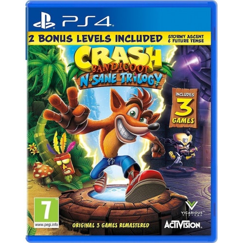 Crash Bandicoot: N. Sane Trilogy - Includes 2 Bonus Levels (EU) (PS4)