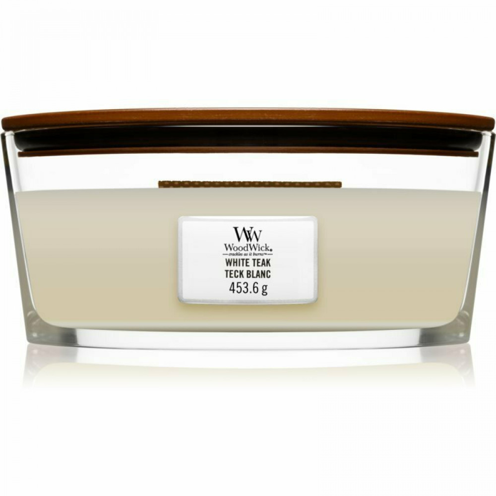 Woodwick White Teak Candle