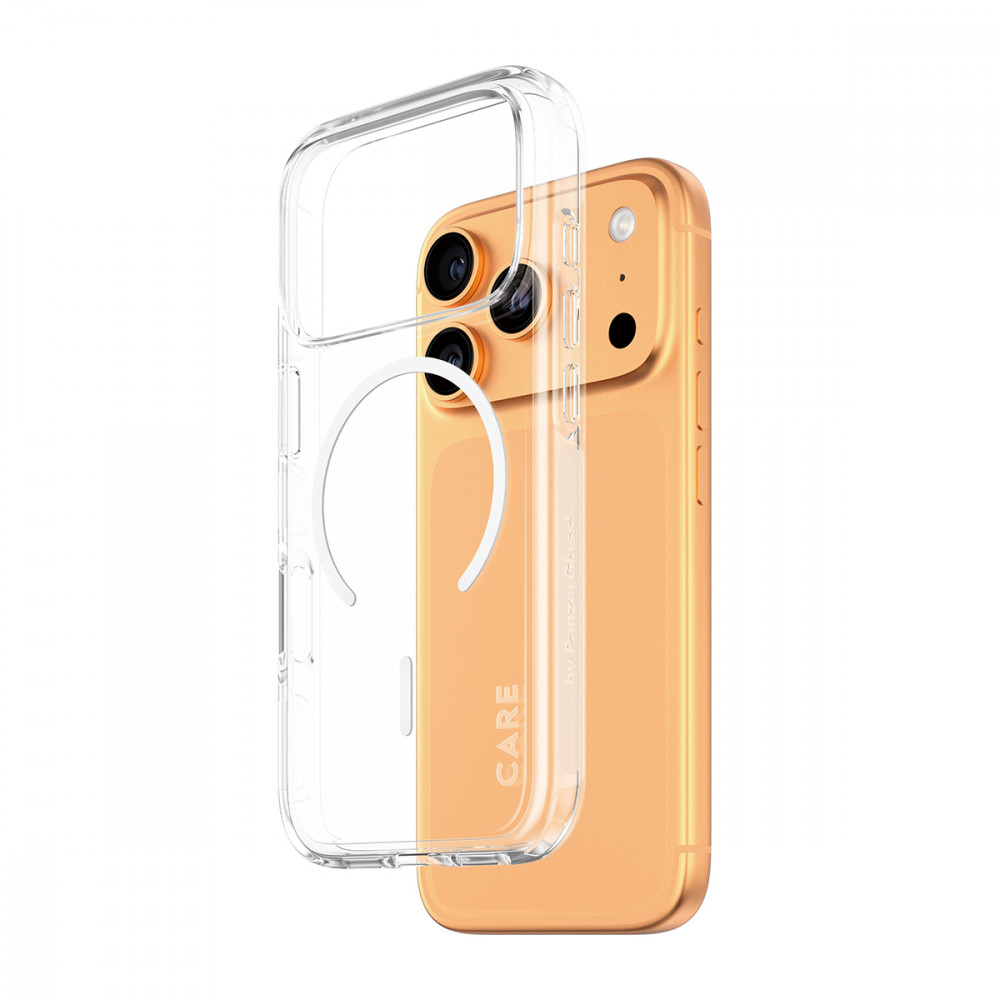 CARE by PanzerGlass® Flagship Case Transparent Urban Explorer w. White MagSafe iPhone 17 Pro