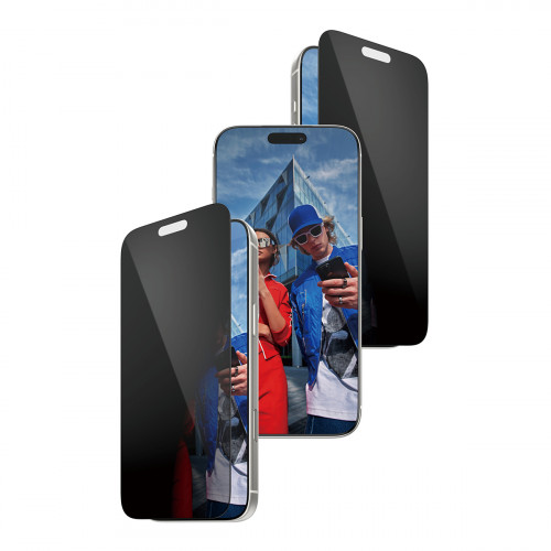 PanzerGlass® Privacy Screen Protector w. Black Frame iPhone 17 Pro Max | Ultra-Wide Fit w. Fastfit in-a-box