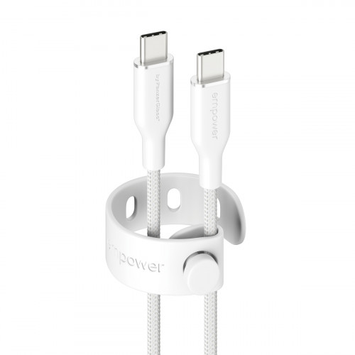 Empower by PanzerGlass USB 2.0 Cable USB-C male - USB-C 60W PD Λευκό 1.2m EM52178