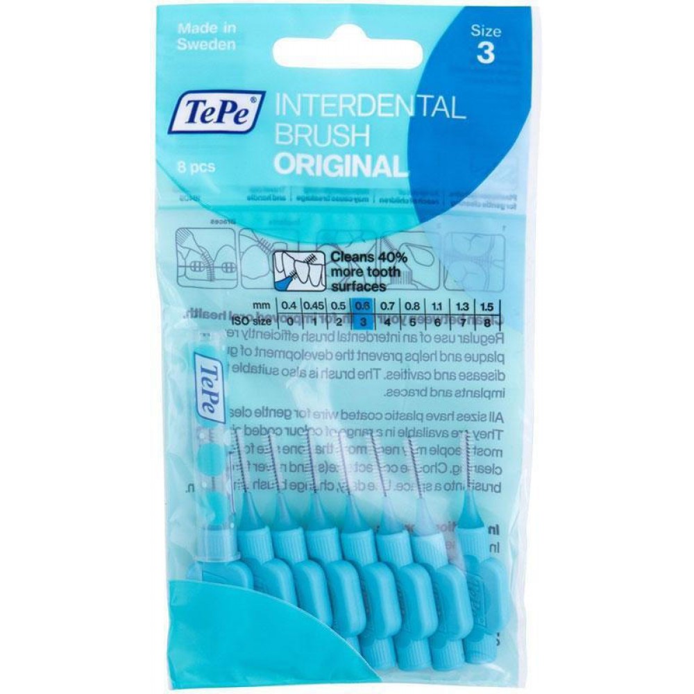 TEPE Orginal Interdental Brush szczoteczka do przestrzeni międzyzębowych 0,4mm 6szt.
