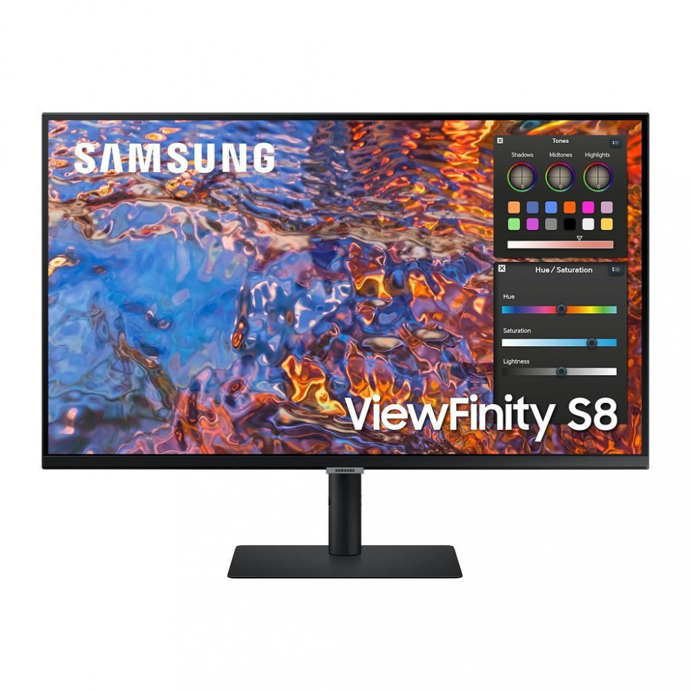 81,3cm/32 (3840x2160) Samsung S32B800PXP ViewFinity S8 S32B800PXU 16:9 5ms IPS HDMI DisplayPort USB-C VESA Pivot 4K Black