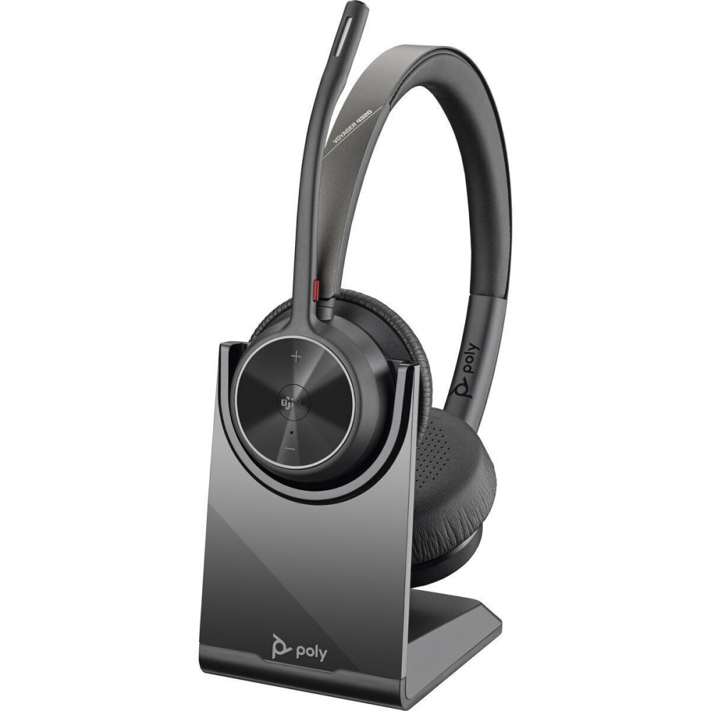HP Poly Voyager 4320-M Microsoft Teams Certified USB-C Headset +BT700 dongle +Charging Stand (218479-01)
