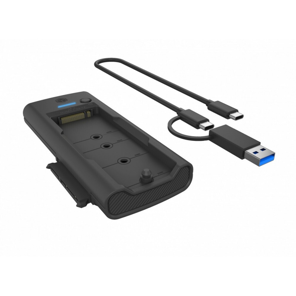ICY BOX IB-180MS-C31 USB-C/USB-A 3.2 DockingStation για M.2 NVMe SSD und 3,5/2,5 SATA HDD