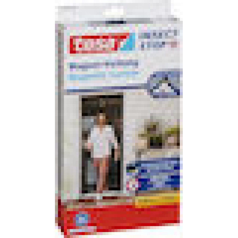 tesa Fliegengitter Insect Stop Magnetvorhang anthrazit 0,9 x 2,1 m