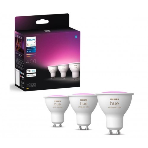 Philips Hue White Ambiance GU10 Dreierpack 3x350lm/