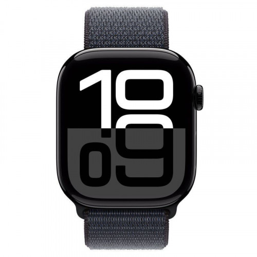 Apple Watch Series 10 GPS + Cellular 42mm Jet Black Aluminium Case with Ink Sport Loop
