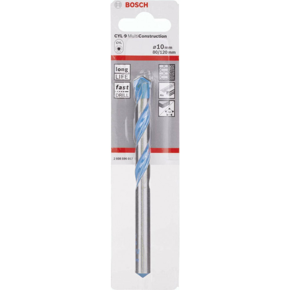 Bosch 1 CYL-9 MultiConst.drillr: 10x80x120mm