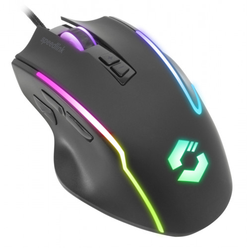 Speedlink Gaming Maus DECUS. 12800 DPI. USB. gummiert. sw retail