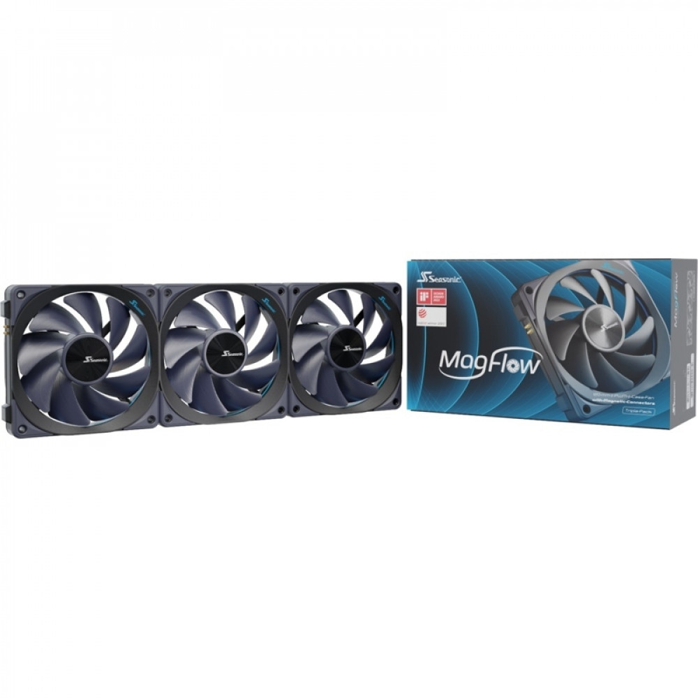 120mm Seasonic MagFlow 1225PWM -3Pack