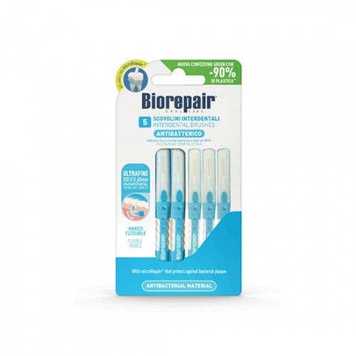 Biorepair Antibacterial Interdental Brush Super Fine 0,60 mm 5 pc