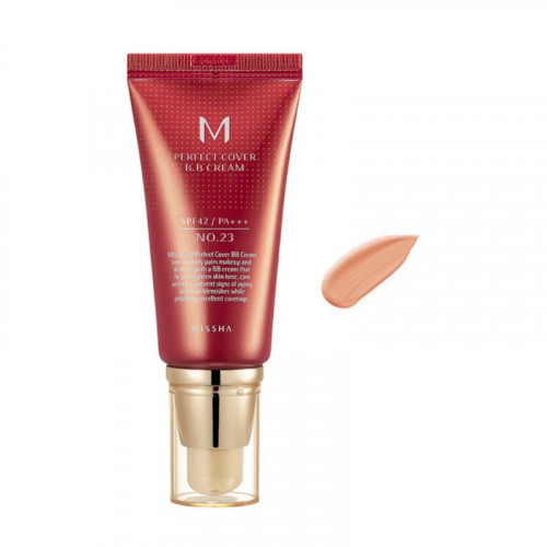Missha M Perfect Cover BB 23 Natural Beige Ενυδατική Κρέμα Προσώπου Ημέρας με SPF42 με Υαλουρονικό Οξύ & Ceramides 50ml