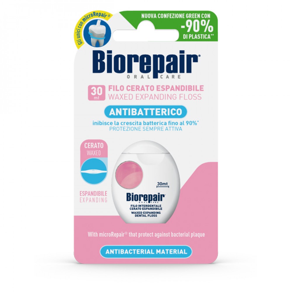 Biorepair Antibacterial Waxed Expanding Floss 1ml