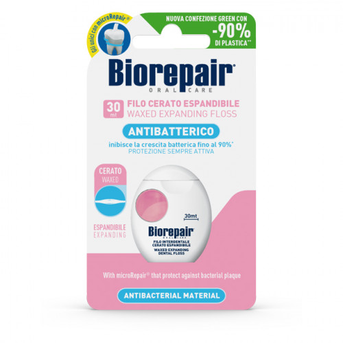 Biorepair Antibacterial Waxed Expanding Floss 1ml
