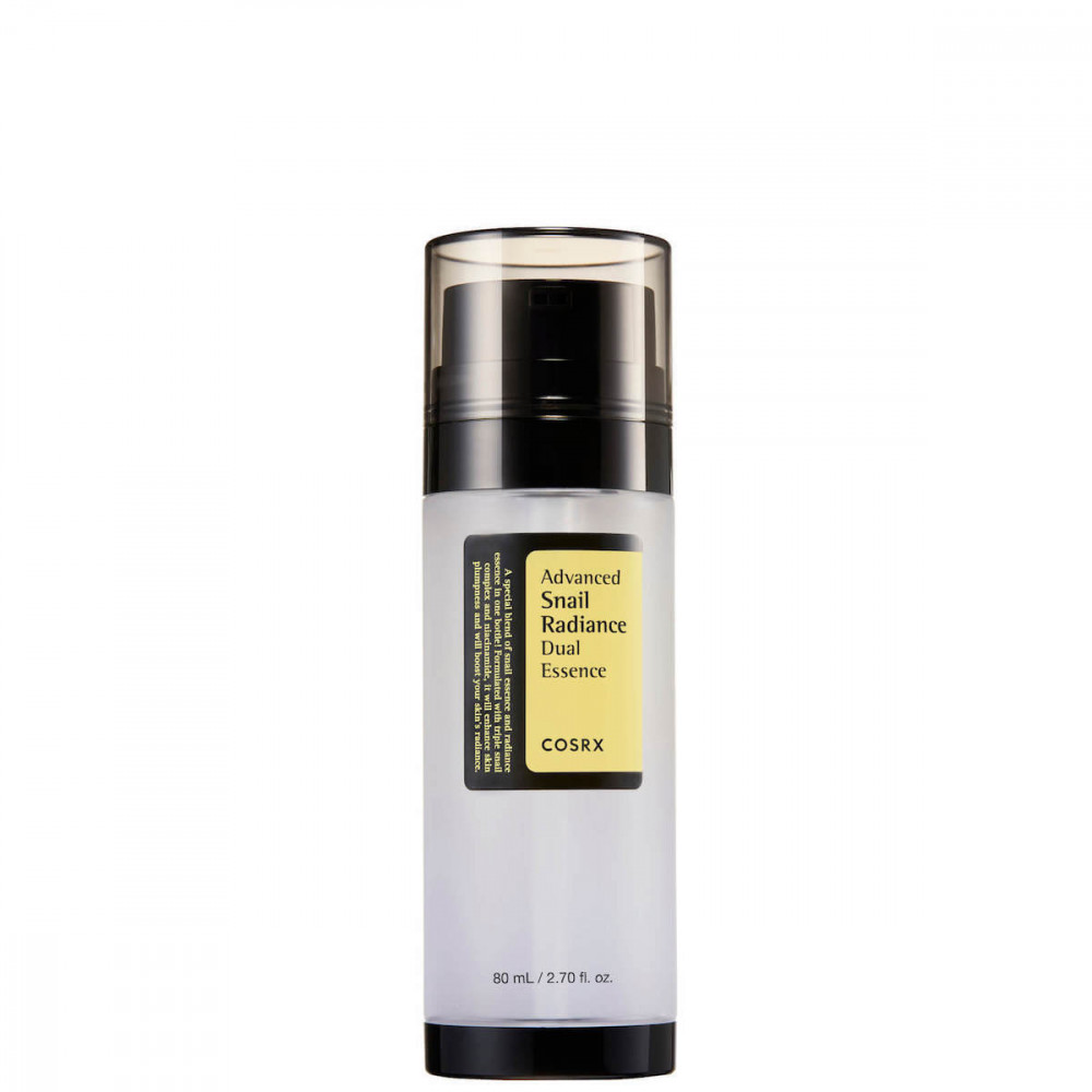Cosrx Advanced Snail Radiance Dual Ενυδατικό & Αντιγηραντικό Essence Προσώπου με Έκκριμα Σαλιγκαριού & Νιασιναμίδη για Λάμψη 80ml