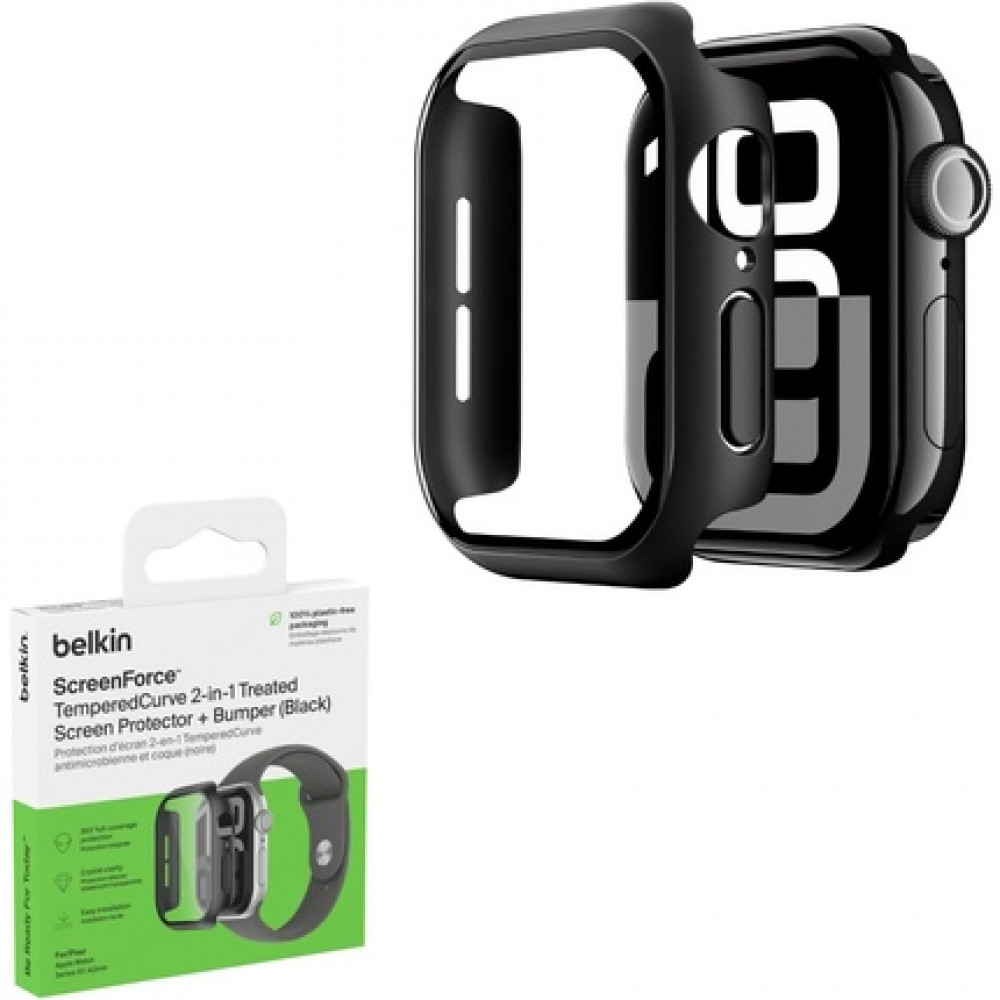 Belkin Screenforce TemperedCurve 2-in-1 Apple Watch Screen Protector for Series