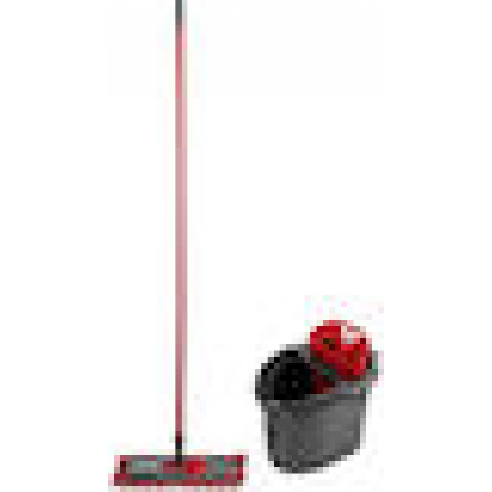 Vileda Revolution Box Cleaning System with Bucket and 2-in-1 Microfiber Cloth - Red