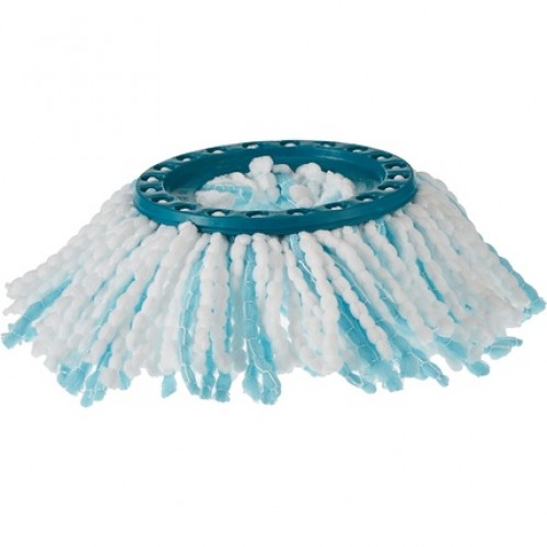 Leifheit Clean Twist Disc Mop Head Replacement Turquoise Microfiber 10L x 10W x 10H mm