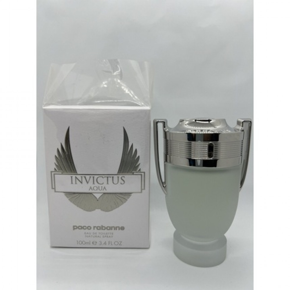 Paco Rabanne Invictus Aqua EDT 100ml 3.4oz 2016 Version Discontinued HTF