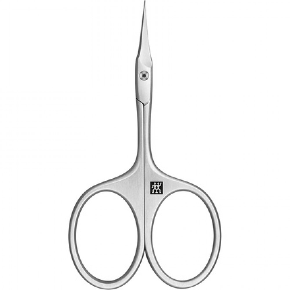 ZWILLING Cuticle Scissors with Tower Tip Fine and Precise Cut of Cuticles and Skin Remnants Safe Nail Care Premium Silver 90mm