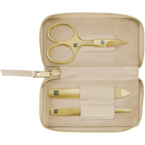 Zwilling Manicure Set 3 Pieces with Genuine Leather Case