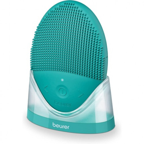 Beurer FC 52 Laguna Face Brush Silicone Cleansing Brush Waterproof for Deep Pore Cleansing and Massage Suitable for All Skin Types FC 52 Silicone Face Brush Without Refill Set