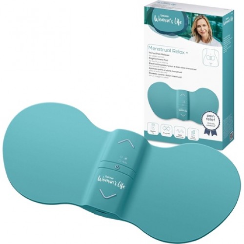 Beurer EM55 Menstrual Relax+ TENS and Heat for Natural Menstrual Pain Relief Larger Heating Surface Suitable for Endometriosis Rechargeable Battery Wear Under Clothes Medical Device
