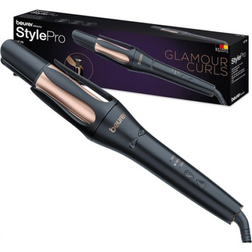 Beurer HT 75 Automatic Curling Iron with Open Curl Chamber 3 Temperature Levels Ceramic and Tourmaline