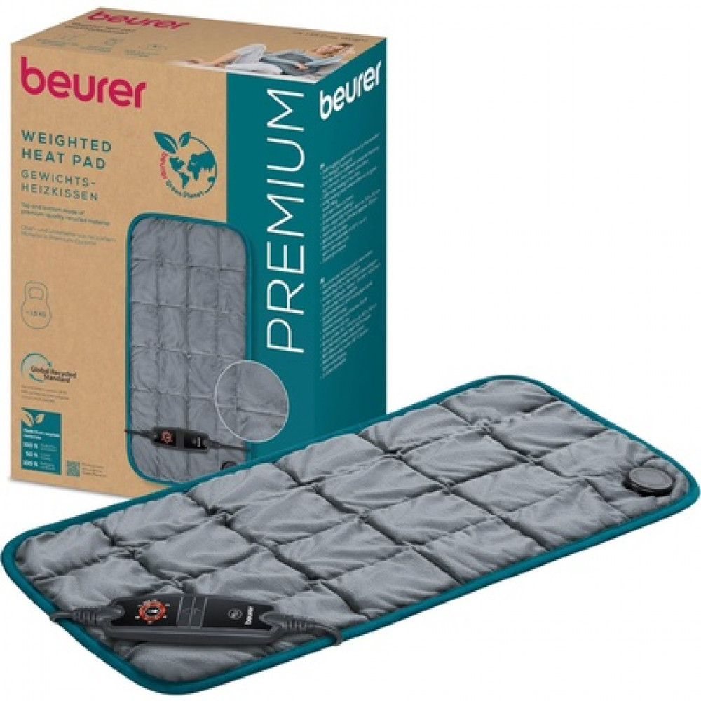 Beurer HK 145 Cosy Weight Green Planet Weighted Heating Pad - Cuddly Warmth