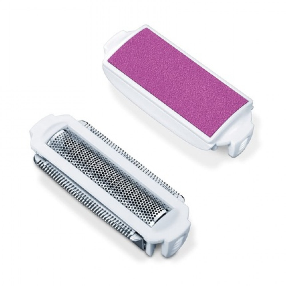 Beurer HL 36 Replacement Set with 2 Shaving Foils and Blades and a Peeling Attachment - Anti-Allergenic Foil for Sensitive Skin