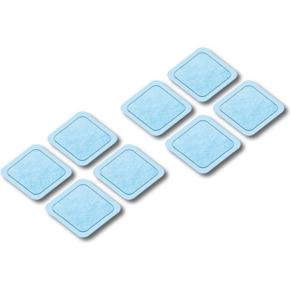 Beurer EM 59 Heat Gel Pads Replacement Set for Digital TENS/EMS 8 Self-Adhesive Pads 45x45mm