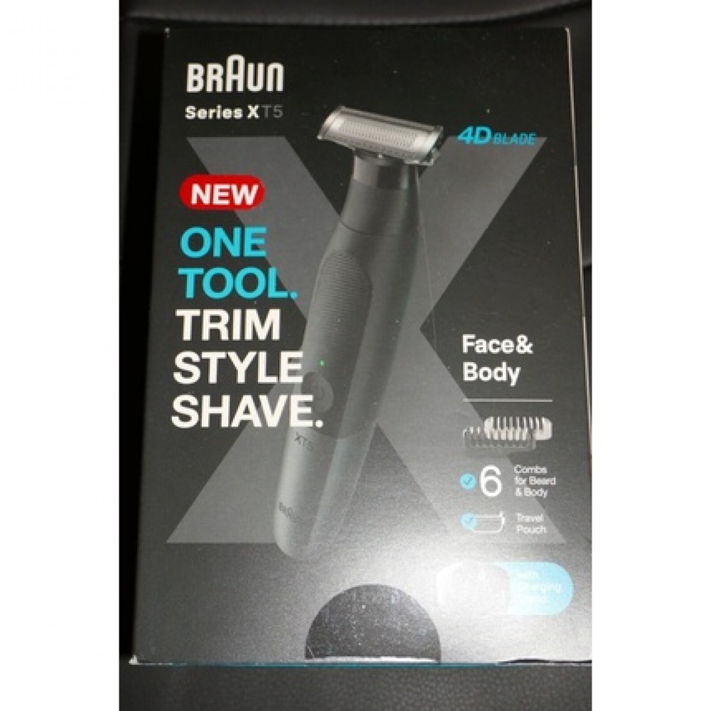 Braun Series X XT5300 Beard Trimmer and Facial and Body Hair Shaver