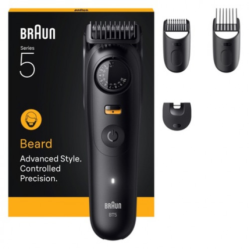 Braun Beard Trimmer Series 5 Bt5520 With 4 Styling Tools - Black