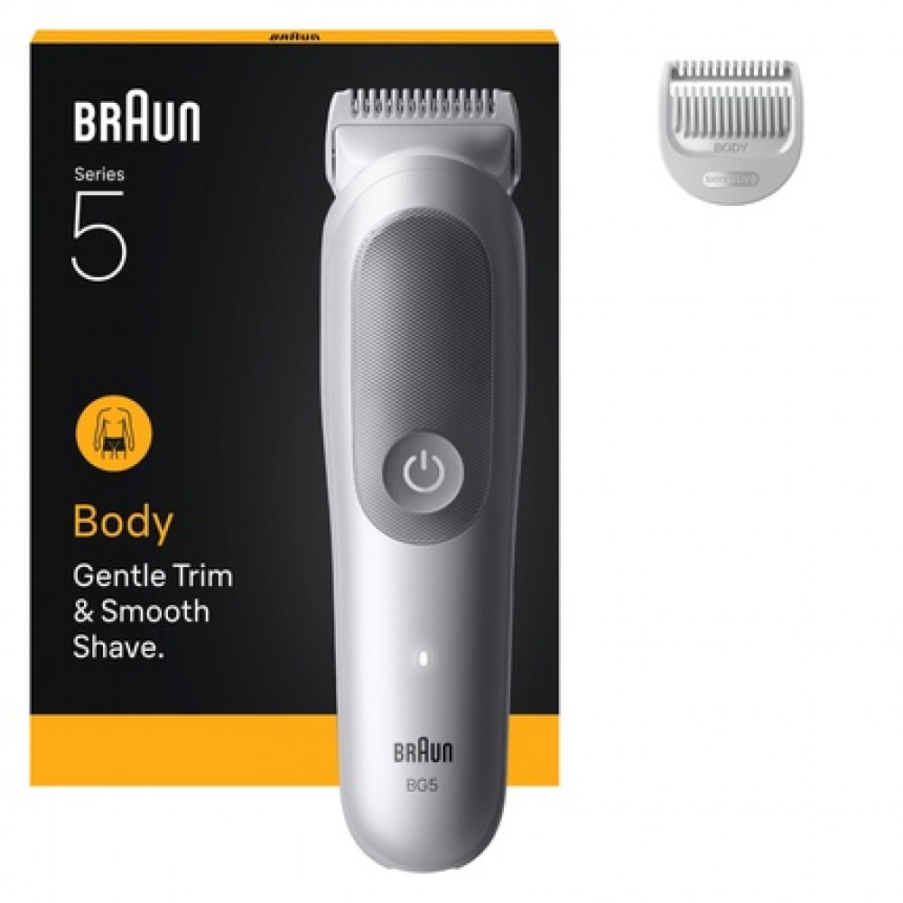 Braun Body Groomer Series 5 With 2 Grooming Tools In Grey