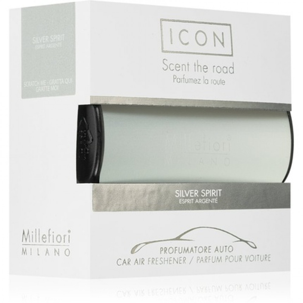 Millefiori Icon Silver Spirit car air freshener - 1 piece