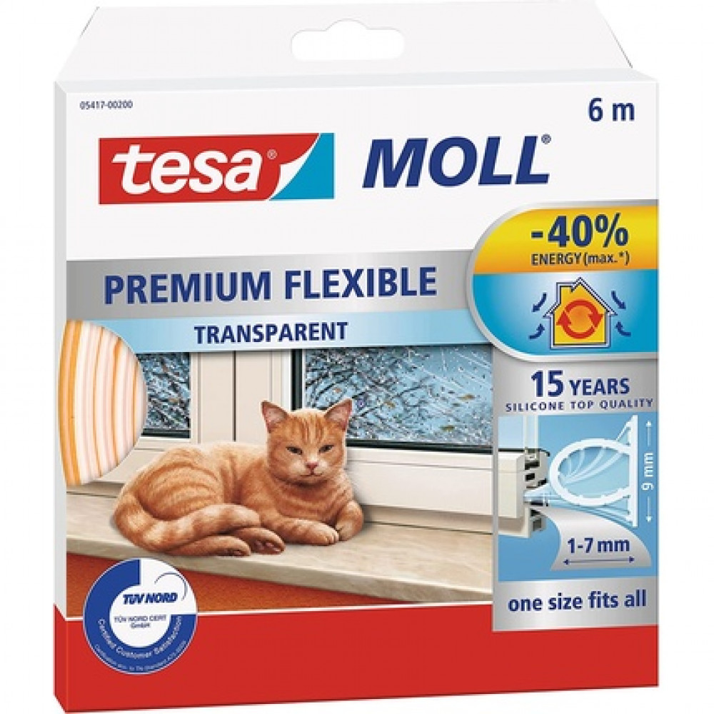 Tesamoll Premium Flexible - Self-Adhesive Silicone Gasket For Isolating