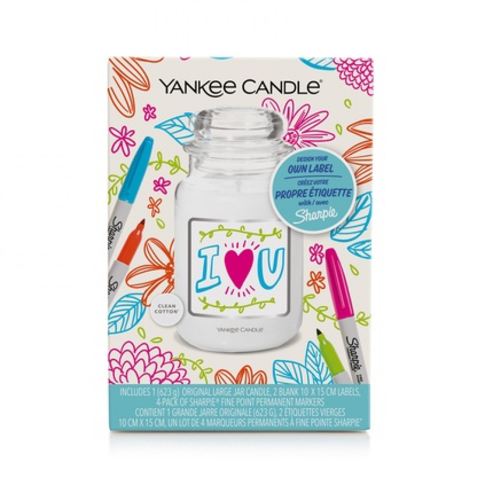 Yankee Candle Clean Cotton Personalize Your Label 623 Grams