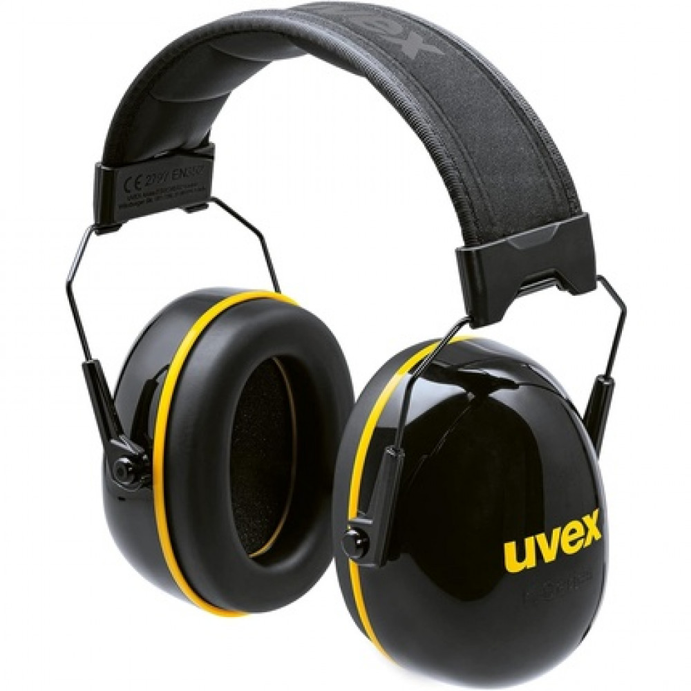 Uvex K20 Foldable Ear Protection Capsule 33dB Insulation Black/Yellow
